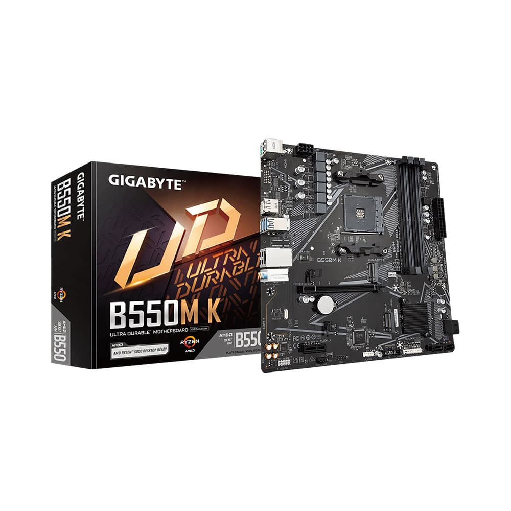 Placa-mãe Gigabyte B550M K Am4 DDR4 Micro Atx