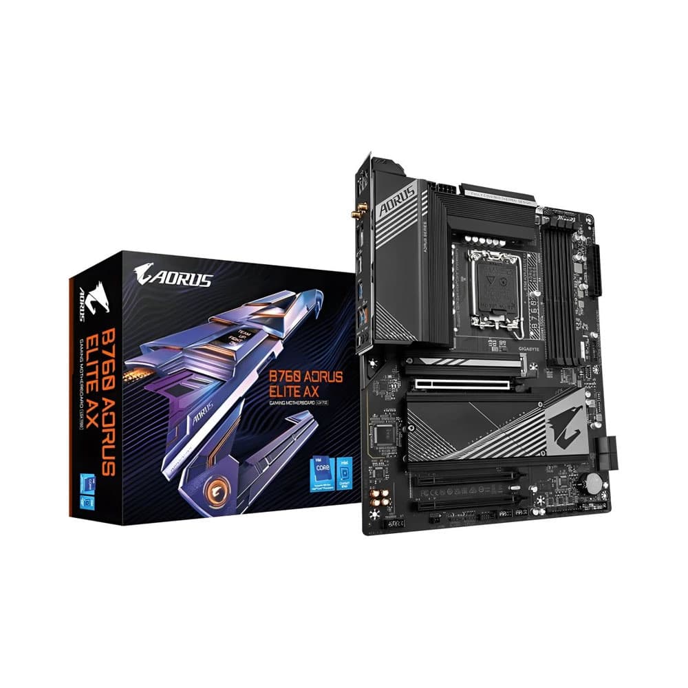 Placa-mãe Gigabyte B760 Aorus Elite Ax Lga 1700 DDR5 Preto