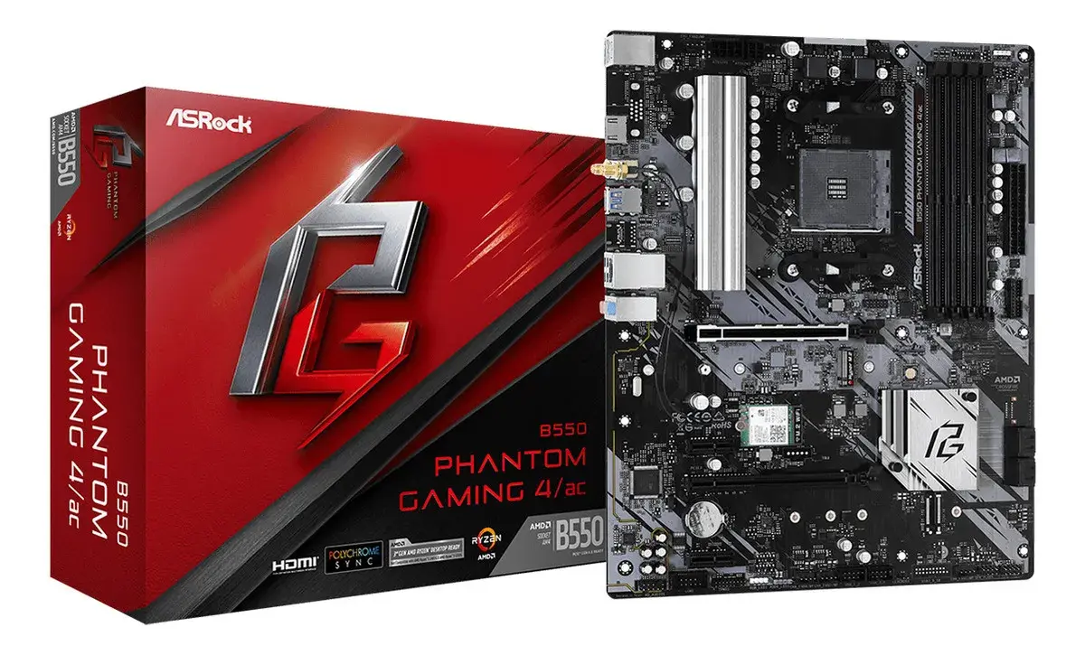 Placa-mãe Asrock B550M Phantom Gaming 4 Micro Atx