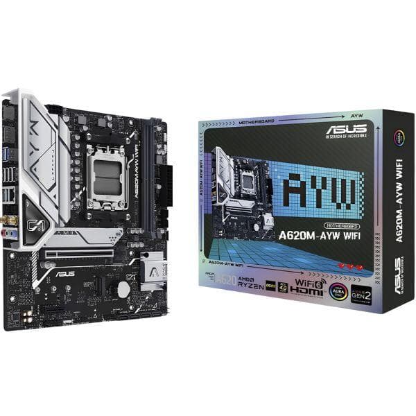 Placa-mãe Asus A620M-Ayw Wi-Fi Micro Atx DDR5