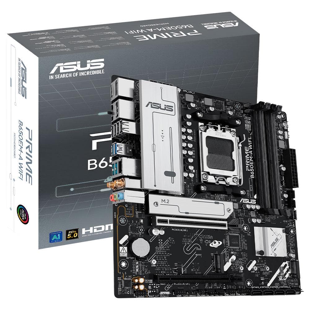 Placa-mãe Asus Prime B650EM-A Wi-Fi Atx
