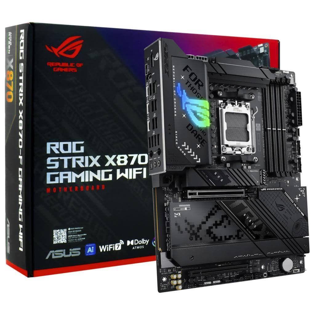 Placa-mãe Asus X670-F Rog Strix Gaming Wi-Fi (Am5)