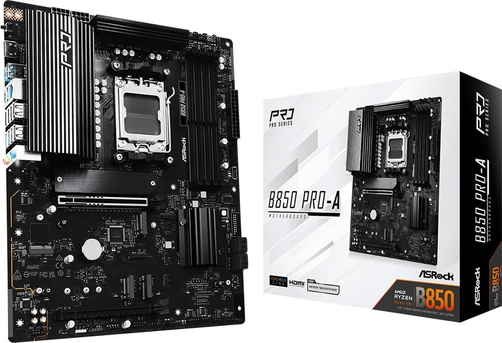 Placa-mãe Asrock B850 Pro-A AM5/4xDDR5/PCI-E/HDMI/USB-C