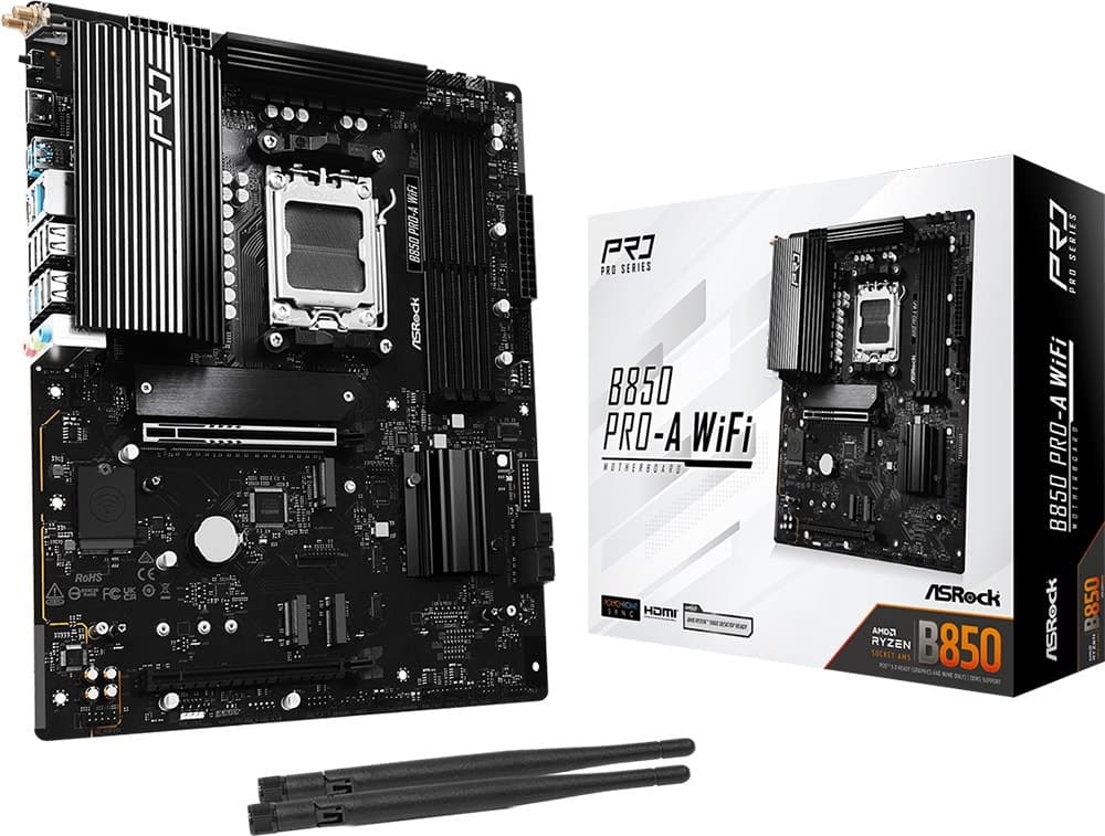 Placa-mãe Asrock B850 Pro-A WiFi AM5/4xDDR5/PCI-E/HDMI/USB-C