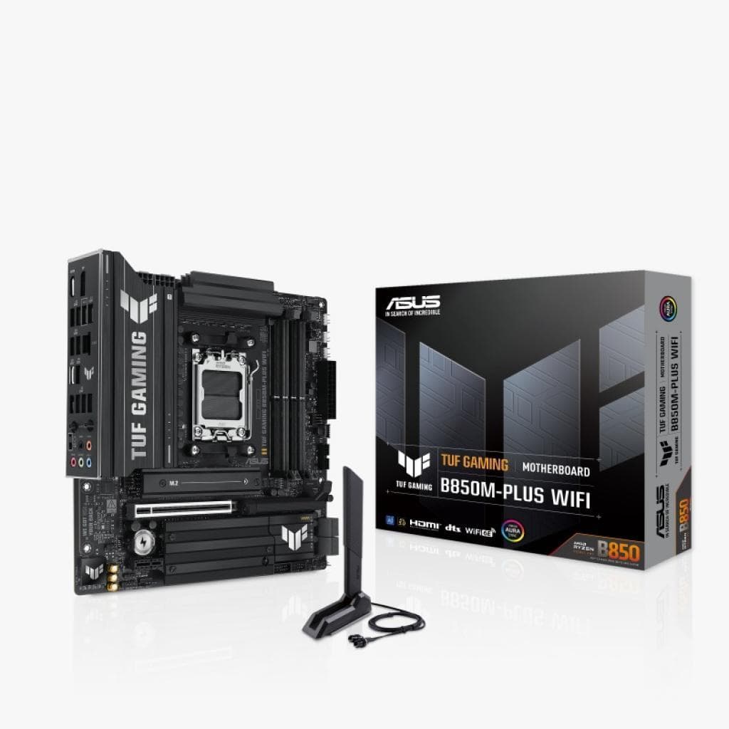 Placa-mãe Asus Tuf Gaming B850M-Plus Wi-Fi DDR5 Am5