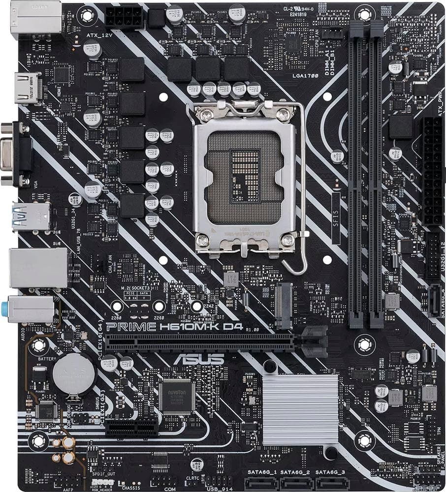 Placa-mãe Asus Prime H610M-K D4