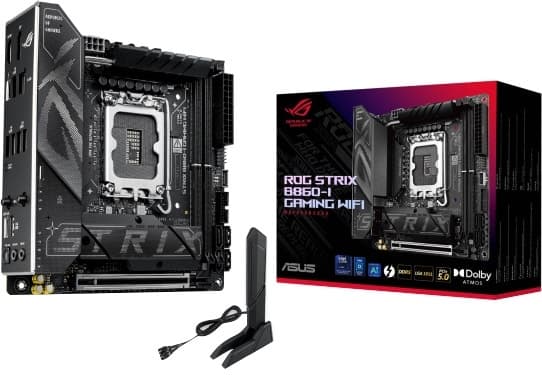 Placa-mãe Asus Rog Strix B860-I Gaming WiFi LGA1851/2xDDR5/PCI-E/M.2/DP/HDMI