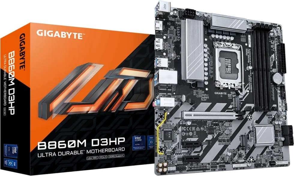 Placa-mãe Gigabyte B860M D3HP LGA1851/4xDDR5/PCI-E/M.2/HDMI/DP