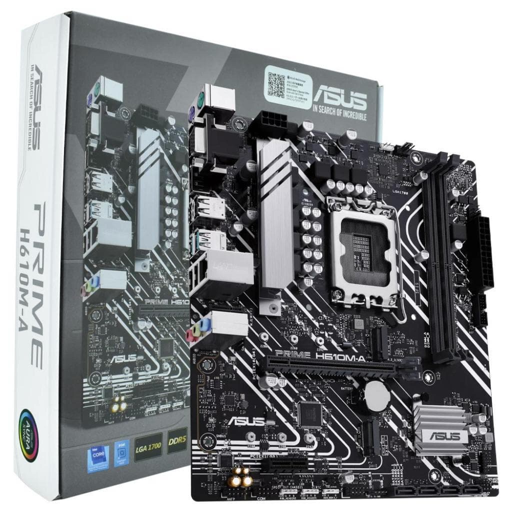 Placa-mãe Asus Intel 1700 H610M-A Prime DDR5 Micro-ATX