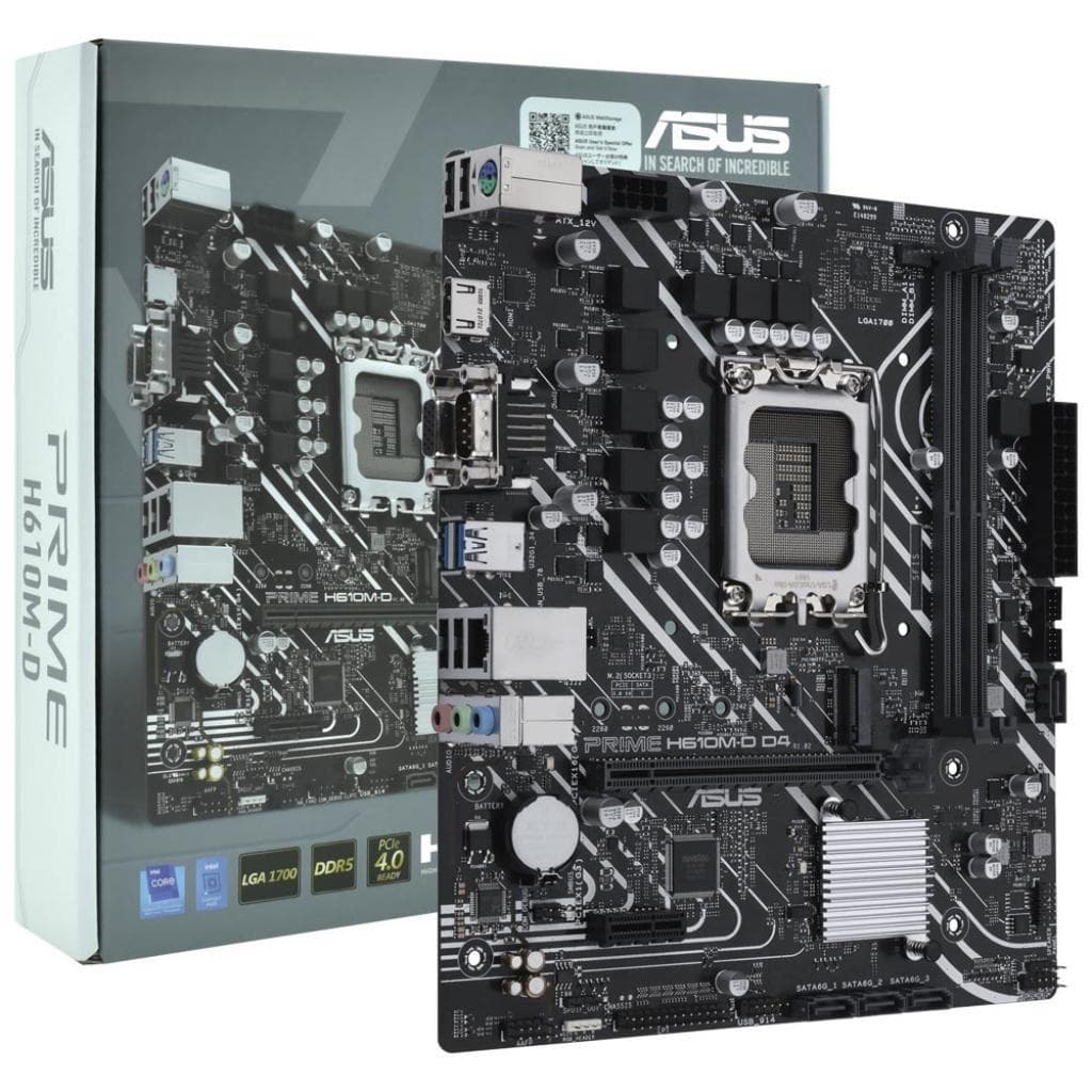 Placa-mãe Asus H610M-D Prime DDR5 Micro-ATX Intel 1700