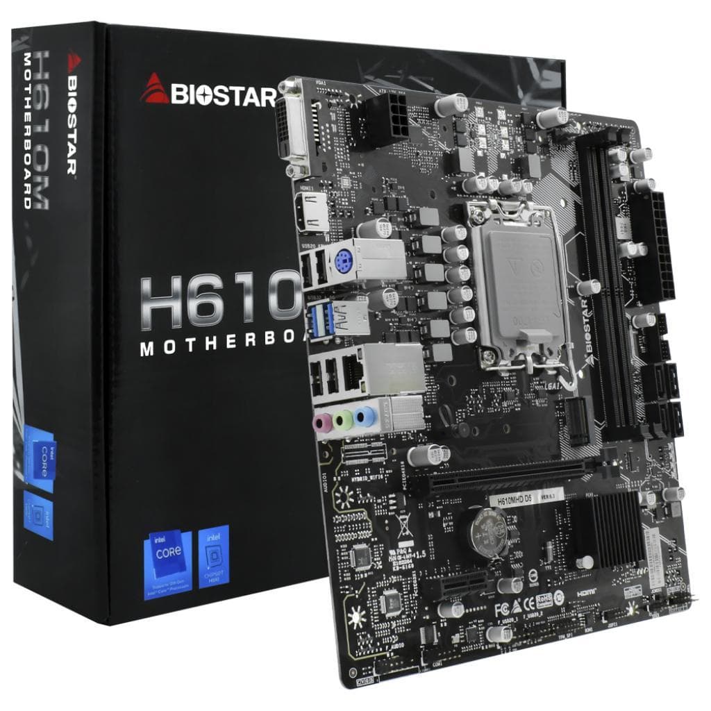 Placa-mãe Biostar H610MHD D5 DDR5 Intel Lga 1700