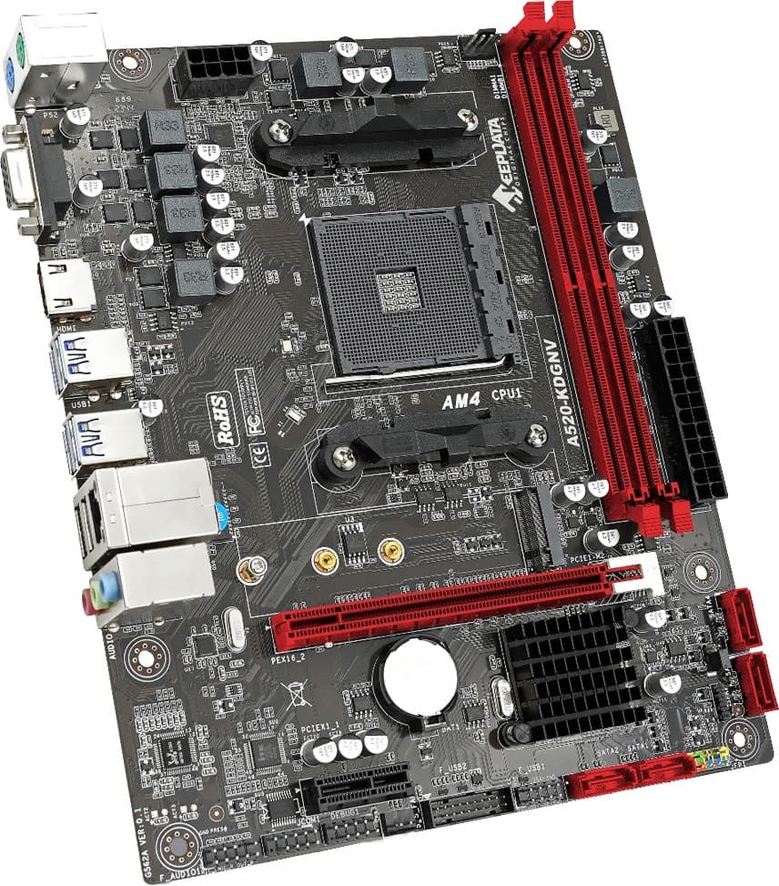 Placa-mãe Keepdata A520-Kdgnv AM4/2xDDR4/PCI-E/HDMI/VGA/USB/SATA