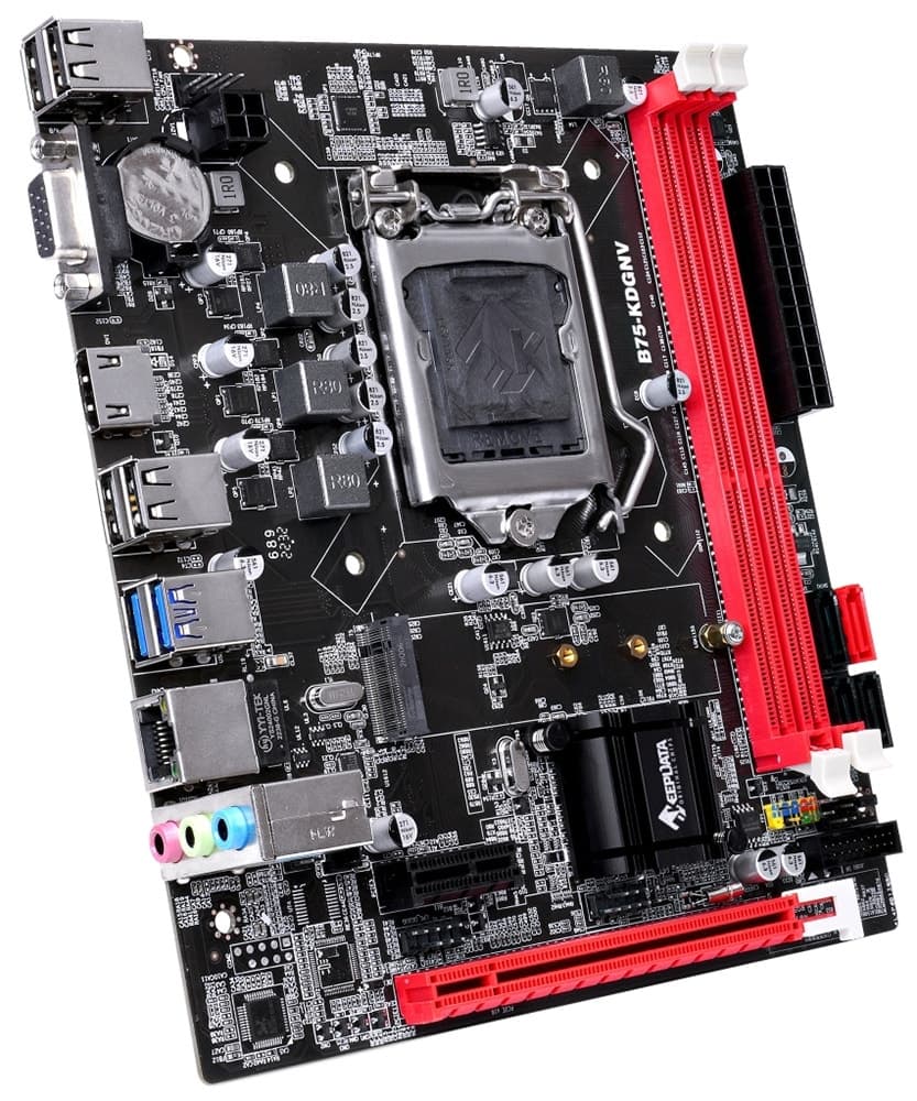 Placa-mãe Keepdata B75-Kdgnv LGA1155/2xDDR3/PCI-E/HDMI/VGA/USB/SATA