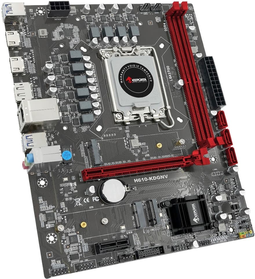 Placa Mãe KeepData H610-Kdgnv LGA1700/2xDDR4/PCI-E/HDMI/DP/USB/SATA