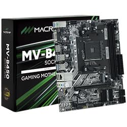 Placa Mãe Macrovip MV-B450 Socket AM4 / VGA / DDR4