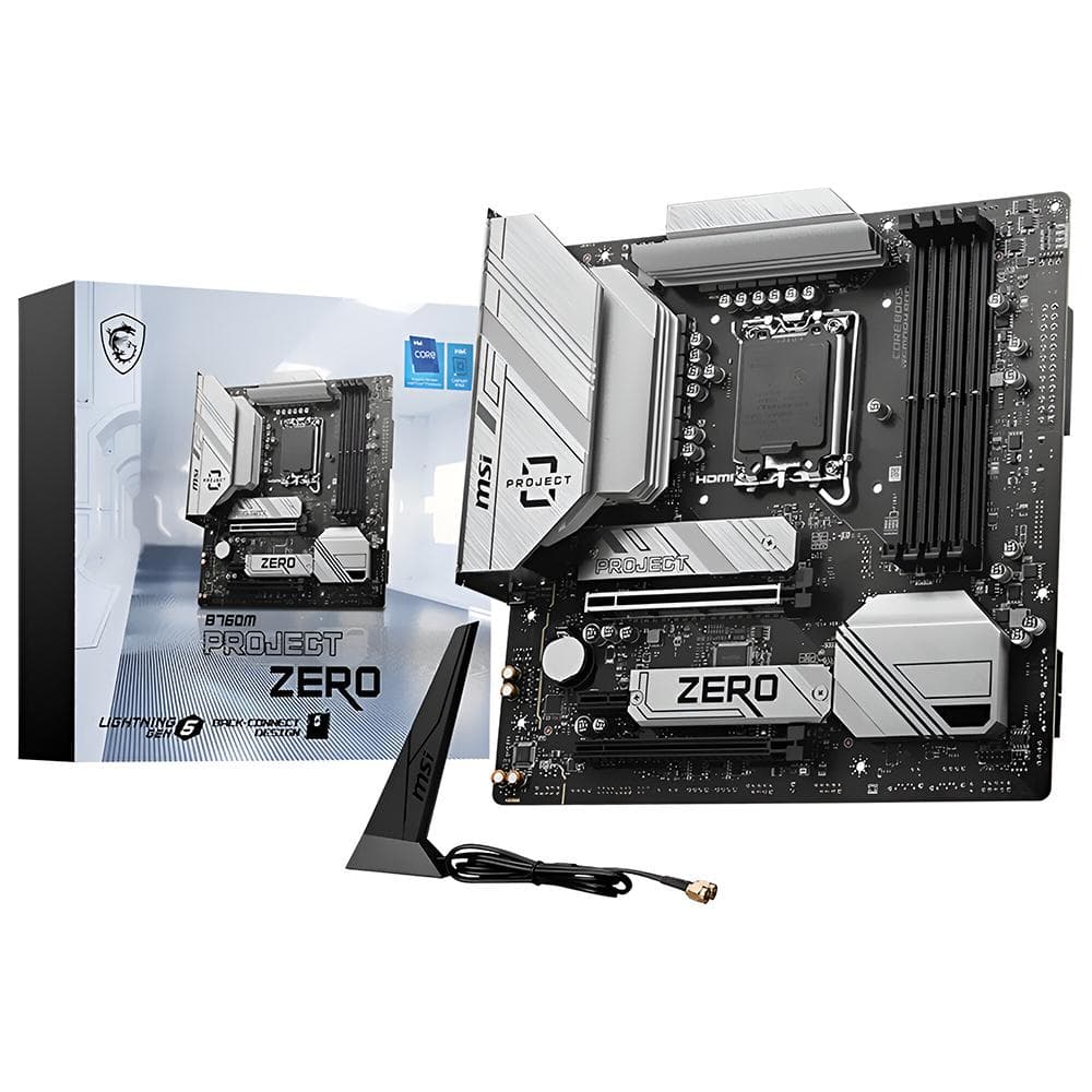Placa-Mãe Msi B760M Project Zero Intel Lga 1700 DDR5