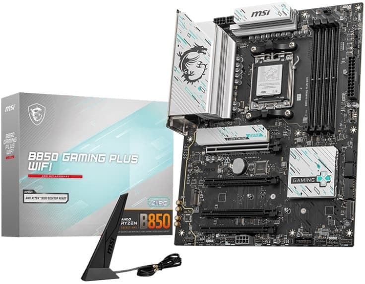 Placa-mãe Msi B850 Gaming Plus Wifi AM5/4xDDR5/M.2/PCI-E/DP/USB-C/SATA