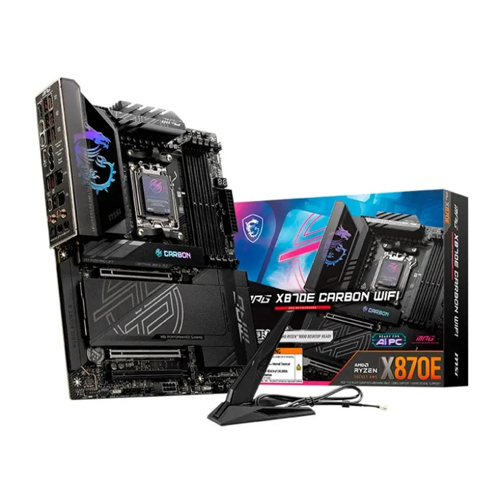 Placa-mãe Msi Mpg X870E Carbon Amd Am5 DDR5 Wi-Fi 7