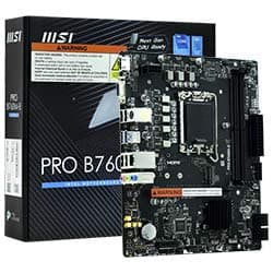 Placa-mãe Msi Pro B760M-E Socket Lga 1700 / Vga / DDR5