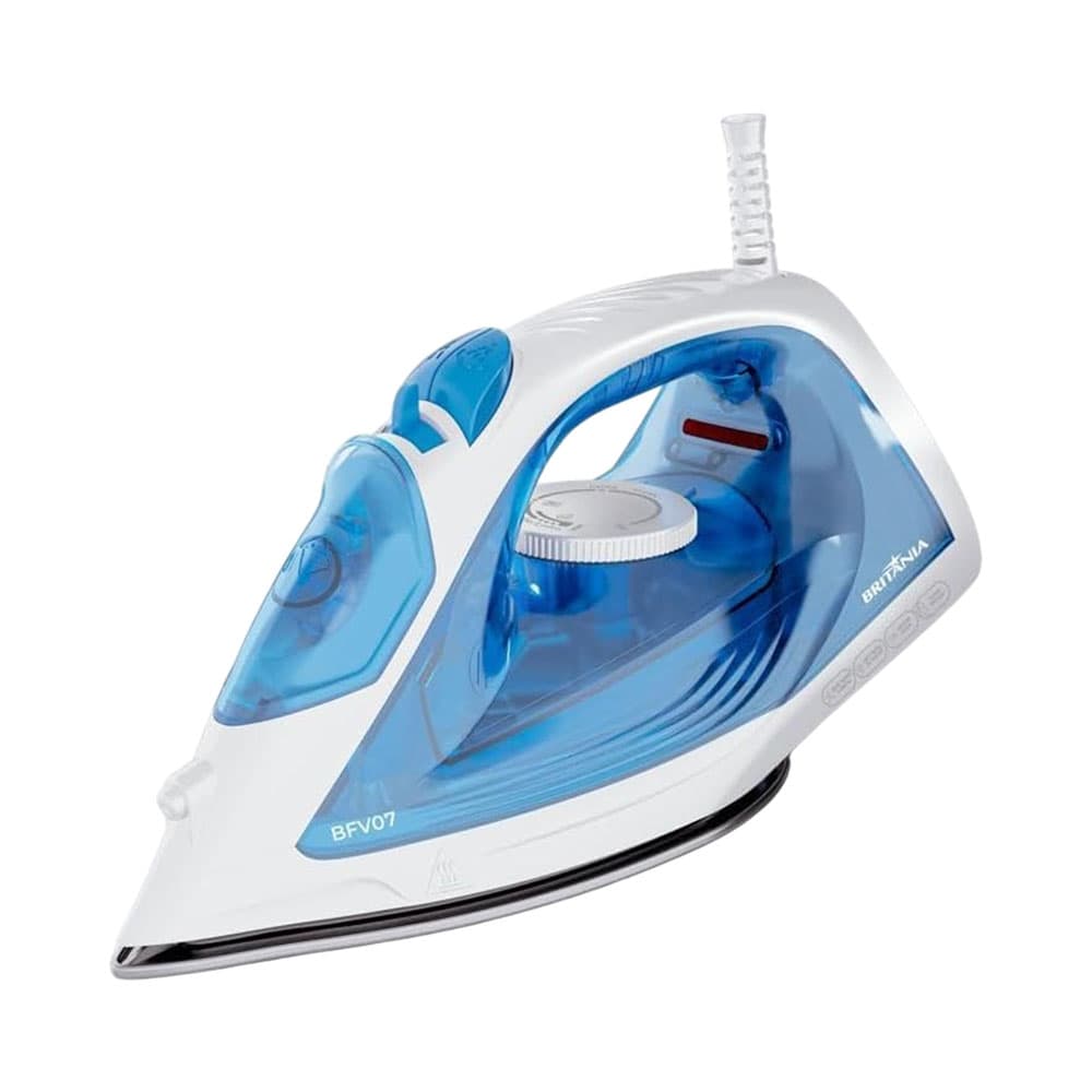 Ferro A Vapor Britania Bfv07 1600W 220V Branco - Celeste