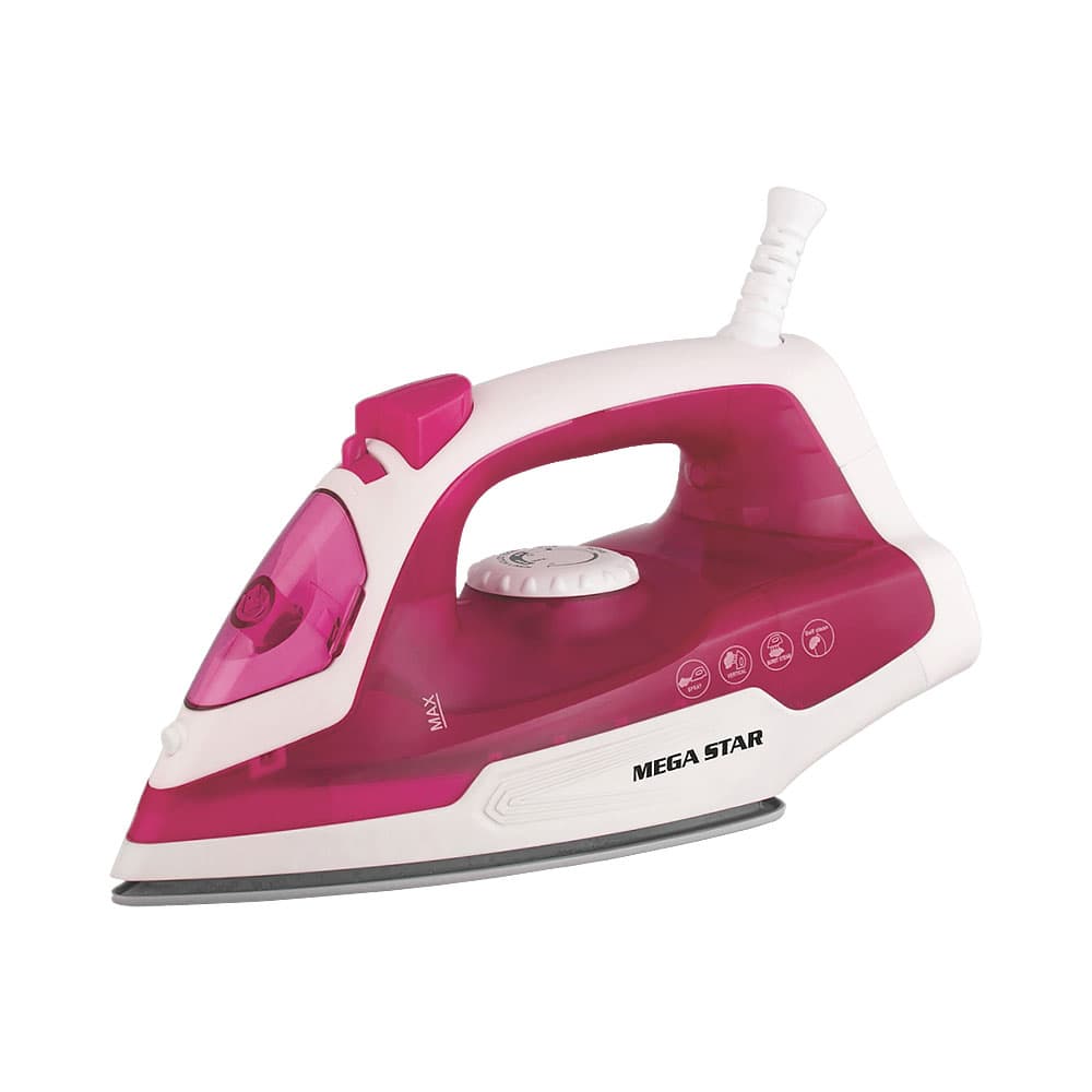 Ferro A Vapor Mega Star Pa602 1200W 220V Rosa