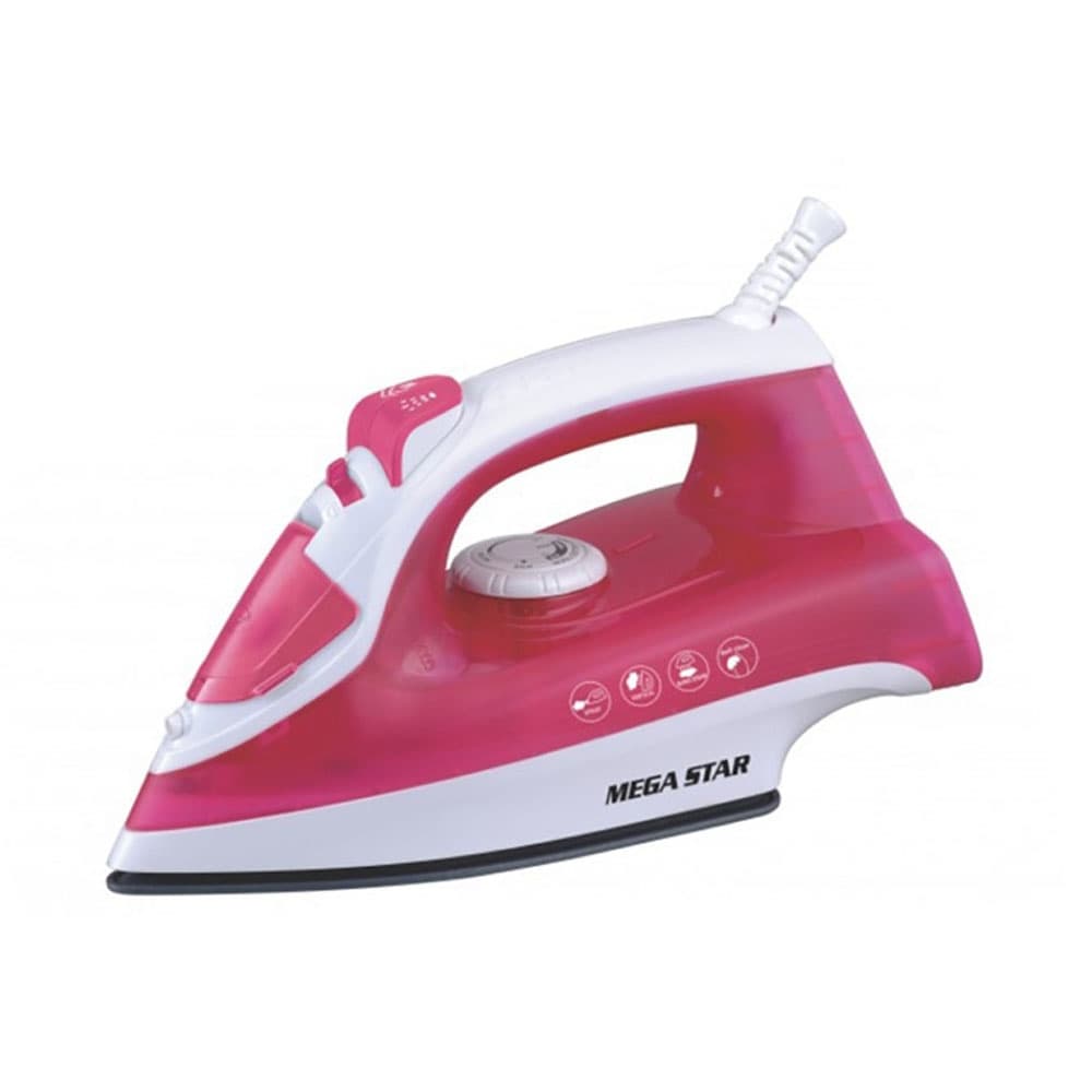 Ferro A Vapor Mega Star Pa608 Rosa 220V