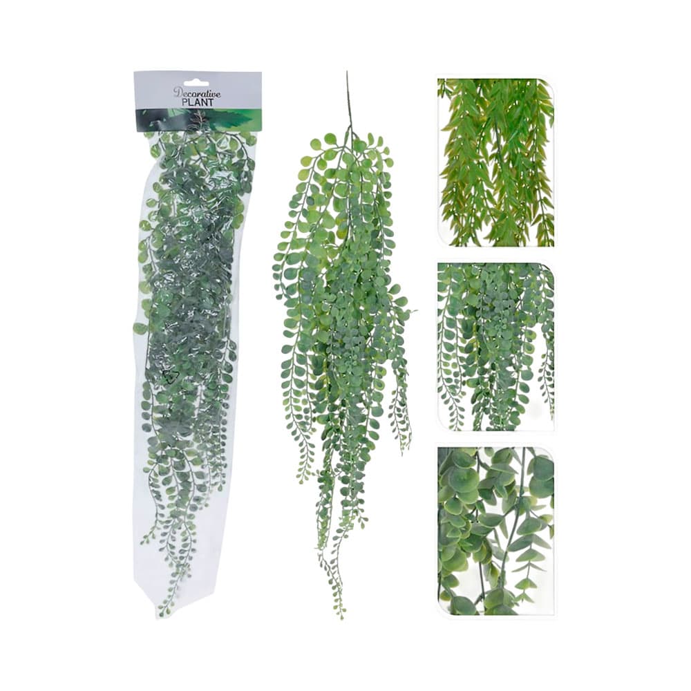 Planta Artificial Pendente Kpm 034895 80 Cm Verde