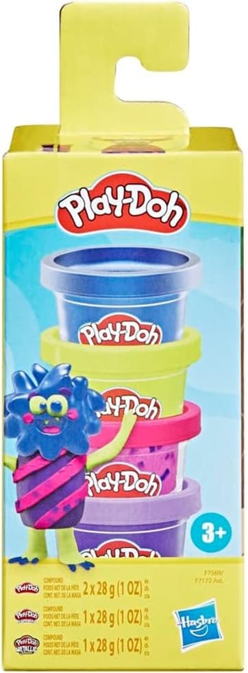 Brinquedo Play-Doh Monster Mini Color 4-Pack F7172-F7569 - Hasbro
