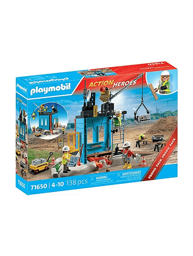 Brinquedo Playmobil Construction Site 71650