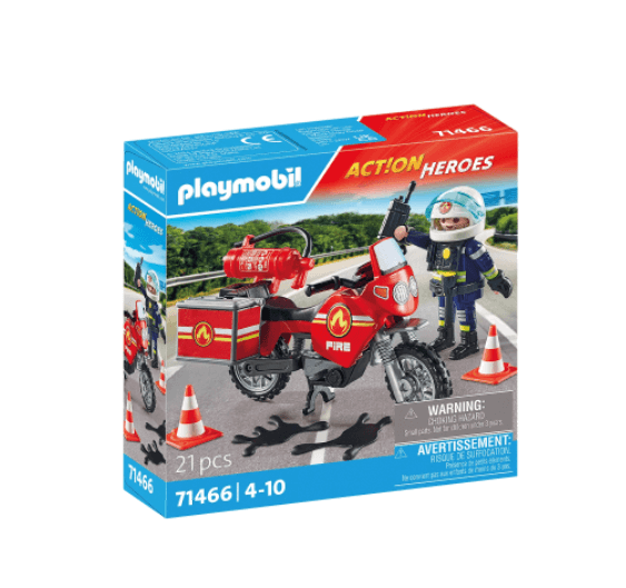 Brinquedo Playmobil Fire Engine At The Scene Of Accident 71466