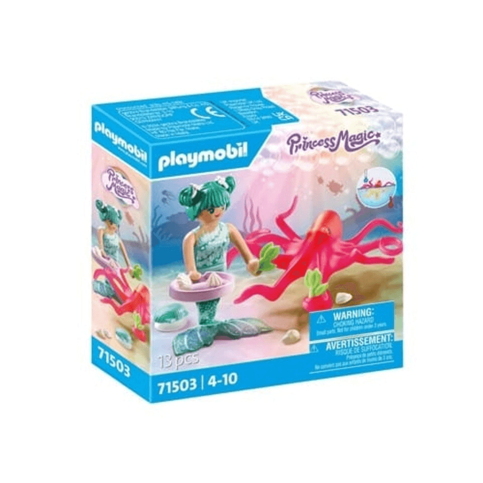 Brinquedo Playmobil Mermaid W/colour-changing Octopus 71503