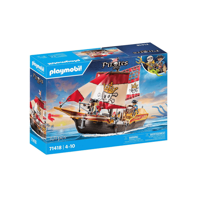 Brinquedo Barco Pirata Playmobil 71418
