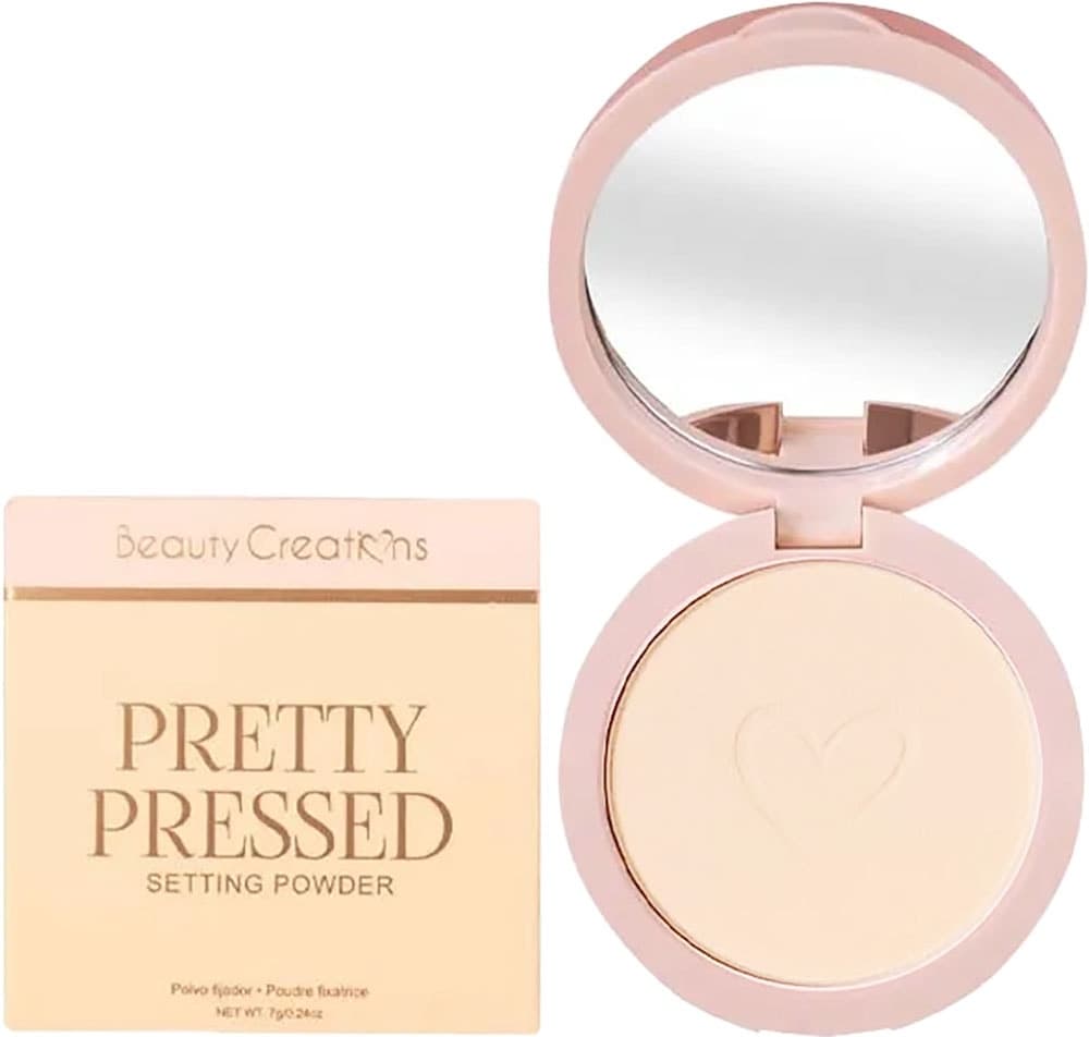 Pó Compacto Beauty Creations Pretty Pressed Setting Powder Barely Beige - 7G