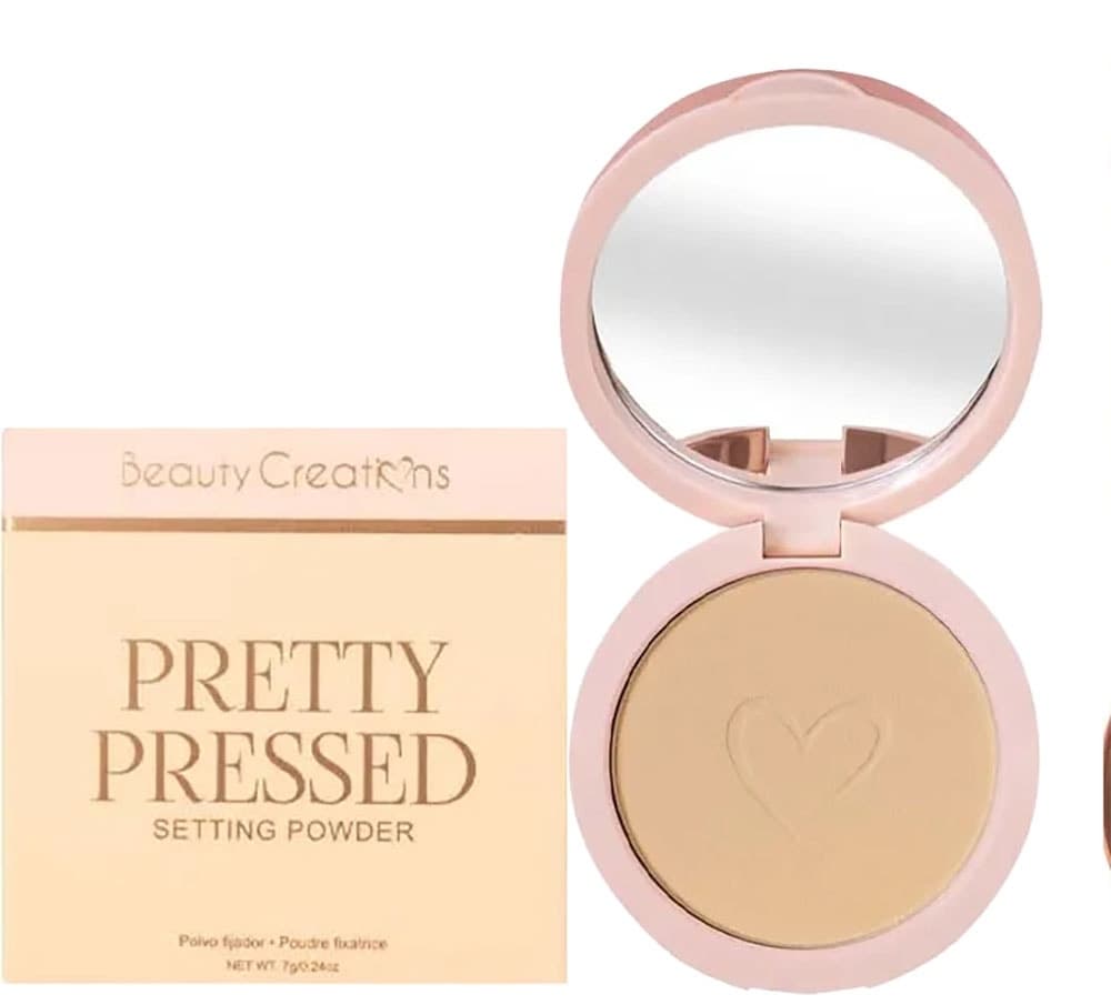 Pó Compacto Beauty Creations Pretty Pressed Setting Powder Naturally Golden - 7G