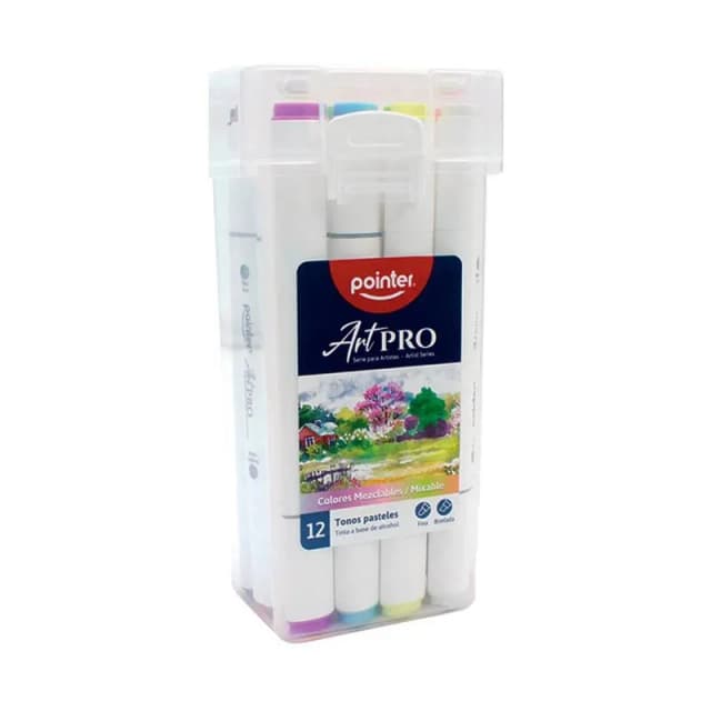 Marcador Pointer Art Pro Pastel X12