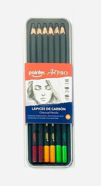 Lápis de Carbono Pointer 6 Peças