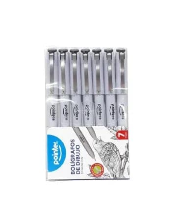 Caneta Pointer Flm-1807 para Desenhos 7 Peças
