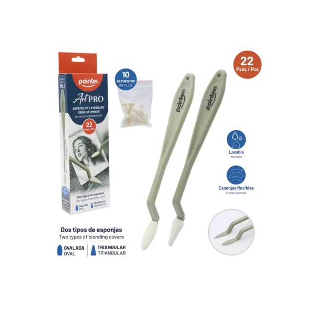 Conjunto de Espátulas Pointer 22 Peças