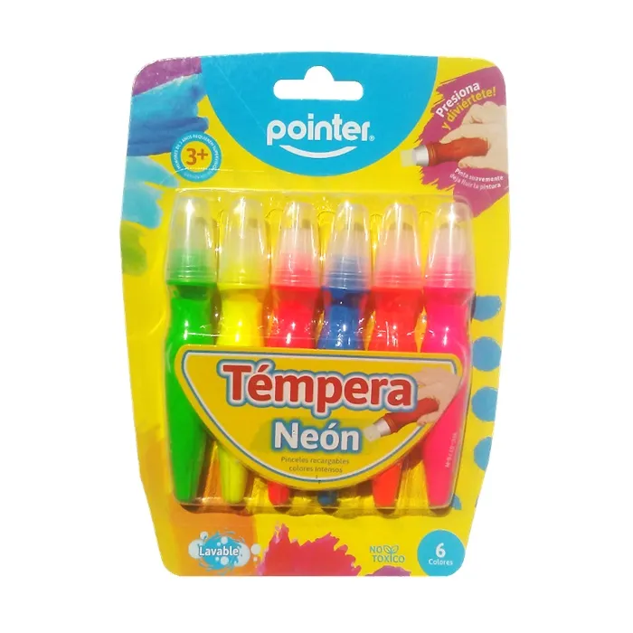 Têmpera Neon Pointer Wc-5776-N 6 Peças