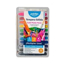 Crayons Tempera Sólida Pointer X12