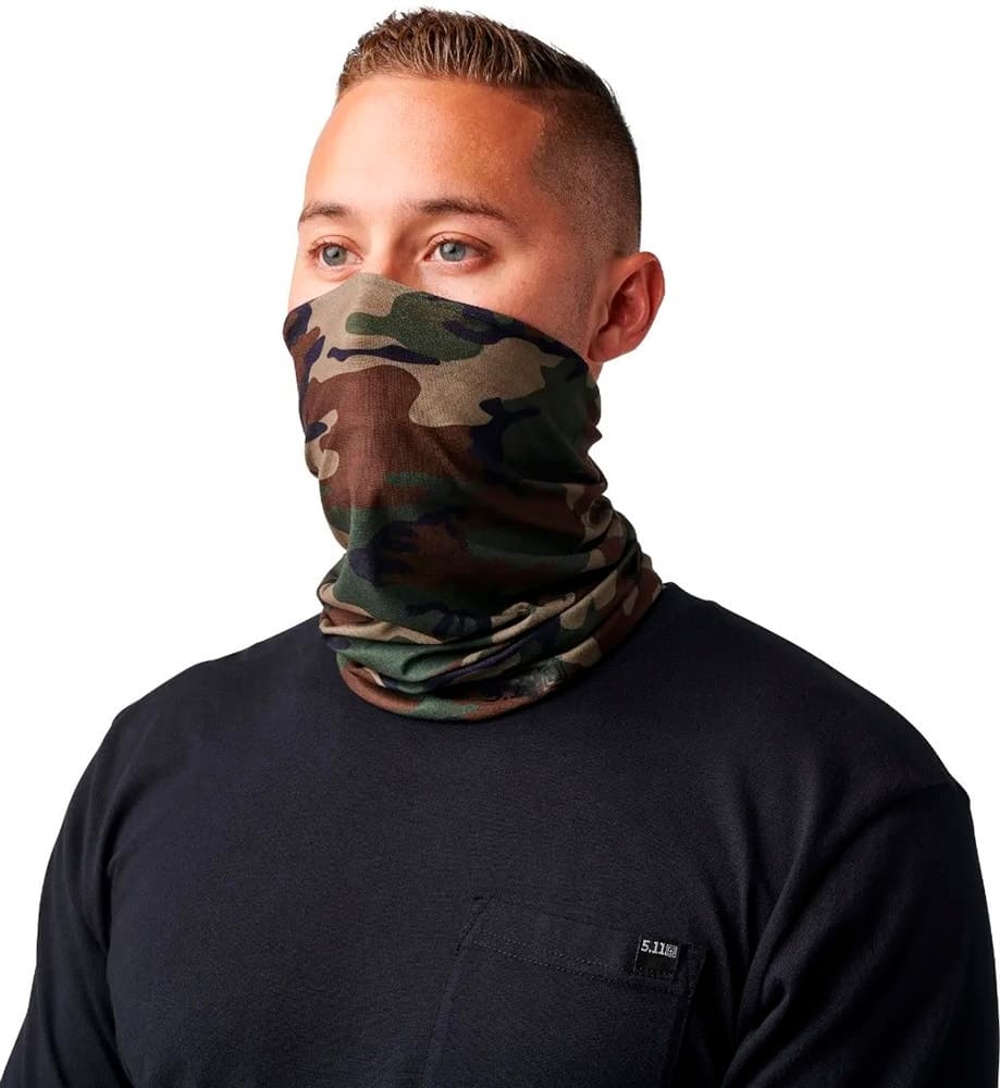 Polaina de Pescoço 5.11 Tactical Halo Woodland Cam