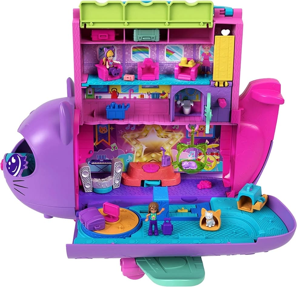 Boneca Polly Pocket Kitty Airways Mattel - Hwp19