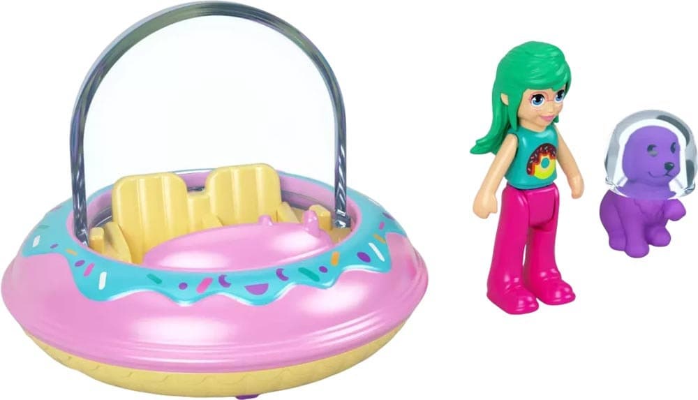 Miniaturas com Veículo Polly Pocket Mattel