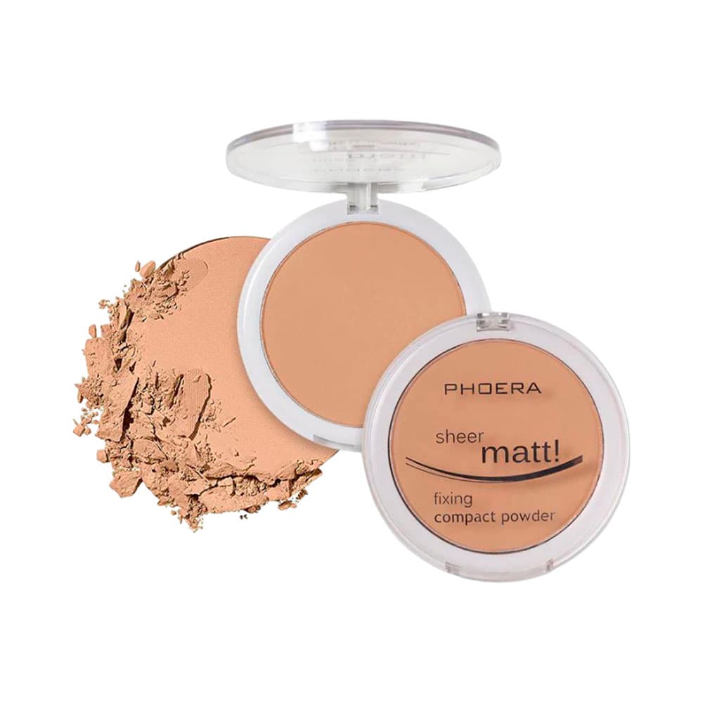 Pó Compacto Phoera Sheer Matte 204 Buff Beige 12G