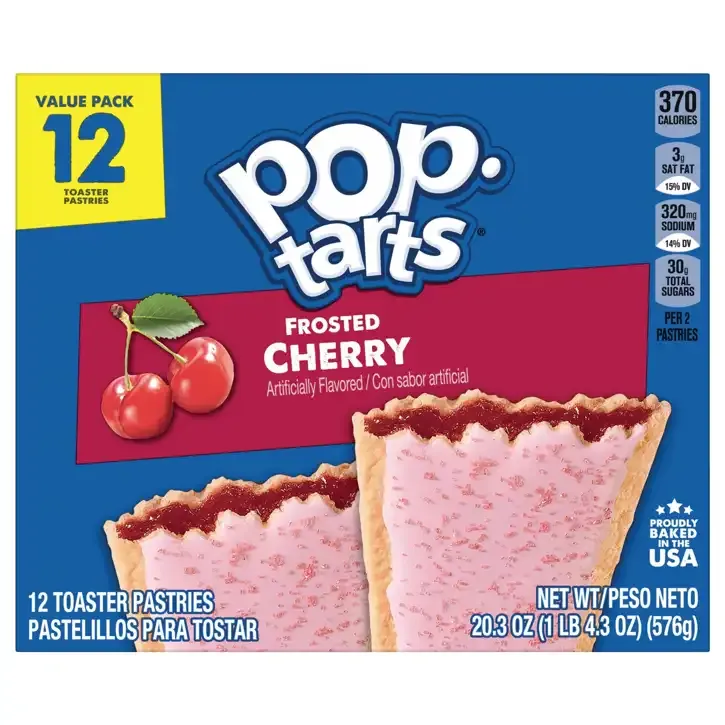 Pop Tarts Frosted Cherry Snack Doce 576G