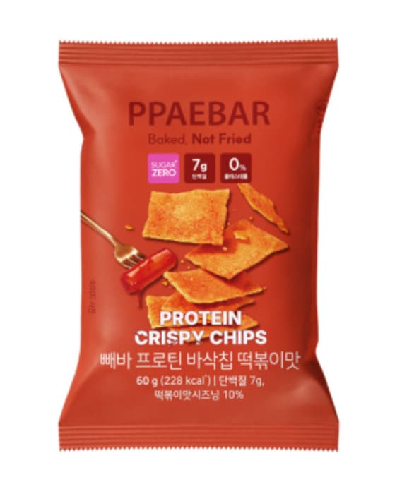 Snack Proteico Ppaebar Crispy Chips Tteokbokki