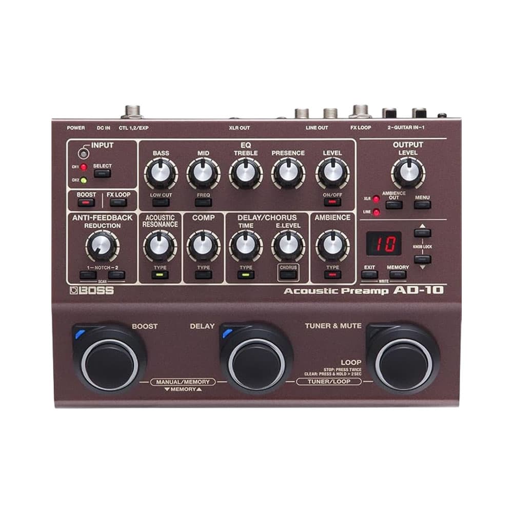 Pré-amplificador Boss Ad-10 Acústico
