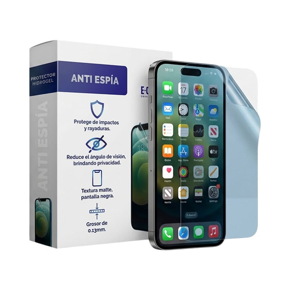 Protetor de Hidrogel Frontal E-Covers Anti-Curioso