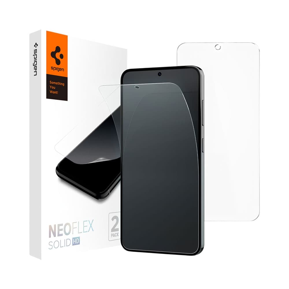 Película de Tela Spigen Neo Flex Solid HD para Samsung Galaxy S24 2 Unidades Transparente