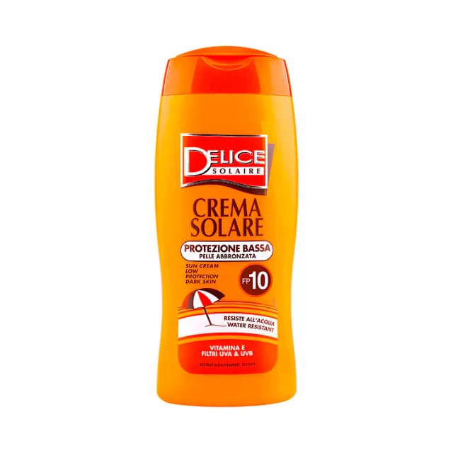 Protetor Solar Delice Solaire Proteção Baixa FPS 10 250ml